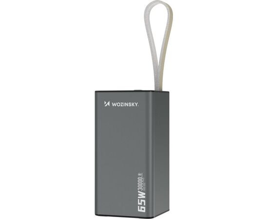 Wozinsky K65+ 30000mAh 65W 2xUSB-C 1xUSB-A Gray PowerBank Power Banks