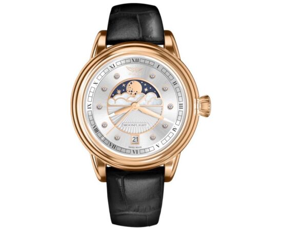 AVIATOR Douglas Moonflight Diamonds Edition V.1.33.2.382.4 Rokas pulksteņi 