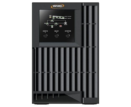 Infosec E4 Value 1000 uninterruptible power supply (UPS) Double-conversion (Online) 1 kVA 3 AC outlet(s) UPS стабилизаторы напряжения