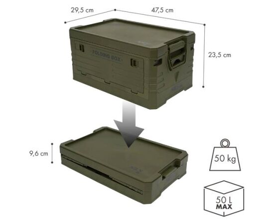 NCB4001 SALOKAMA KEMPINGA KASTĪTE AR VĀKU 50L NILS CAMP Jaunumi - Sports