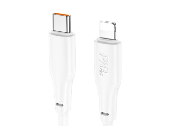 USB cable Hoco X93 PD20W USB-C to Lightning 2.0m white Data USB kabeļi
