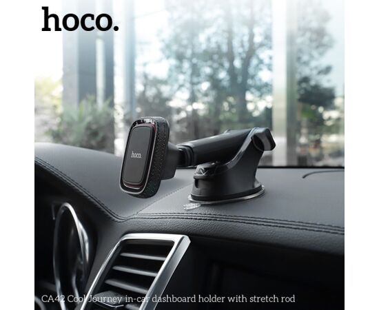 Car phone holder Hoco CA42, dashboard mounting, magnetic fixing Telefonu Turētāji Auto Velo Moto