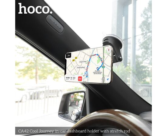 Car phone holder Hoco CA42, dashboard mounting, magnetic fixing Telefonu Turētāji Auto Velo Moto