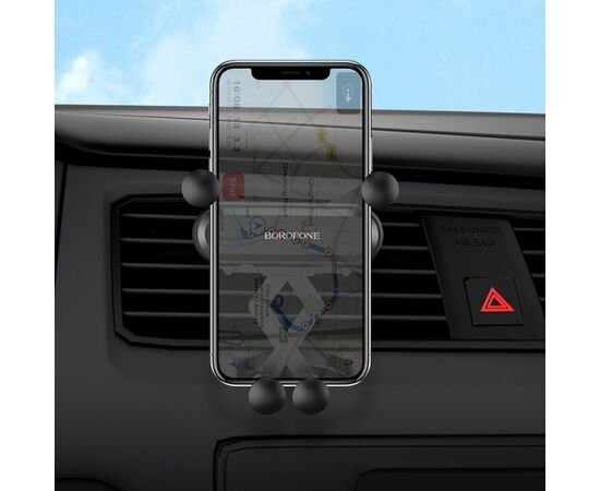 Car phone holder Borofone BH19 for using on ventilation grille, black Telefonu Turētāji Auto Velo Moto
