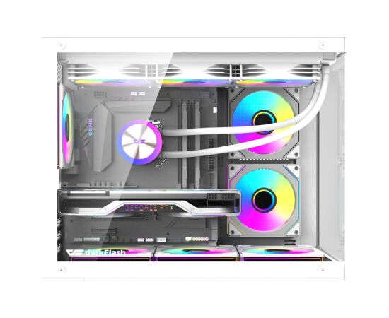 DarkFlash B275 PRO computer case (white) + 6 fans Datoru korpusi