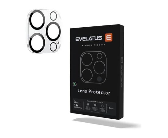 Evelatus Apple  iPhone 17 Pro / 17 Pro Max Camera Lens Protector Armor Clear Ekrānu aizsardzība