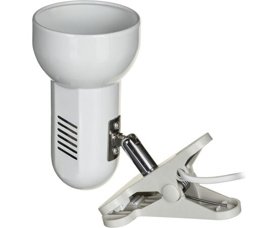 Activejet Clip-on desk lamp, white, metal, E27 thread Biroja galda lampas