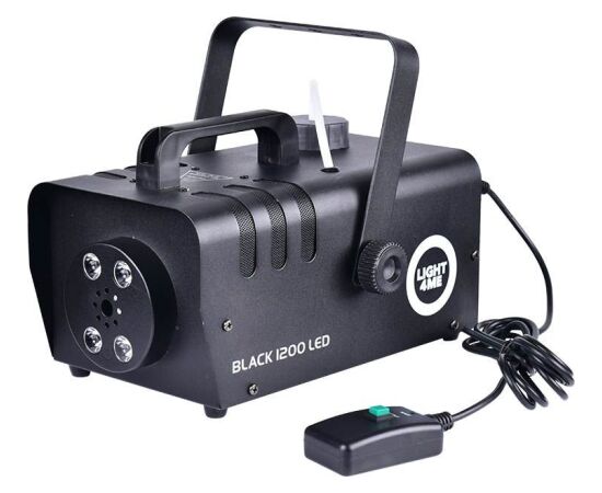 LIGHT4ME BLACK 1200 LED dūmu mašīna Diskotēku un ballīšu apgaismojums