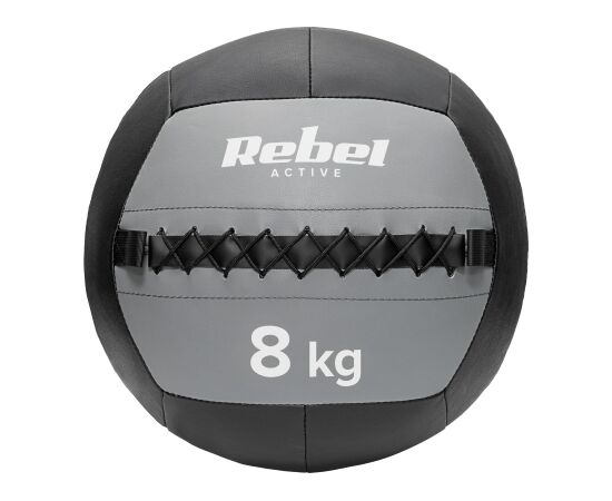 Medicīniskā bumba vingrošanai 8 kg REBEL ACTIVE Pildbumba 