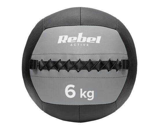 Medicīniskā bumba vingrošanai 6 kg REBEL ACTIVE Pildbumba 