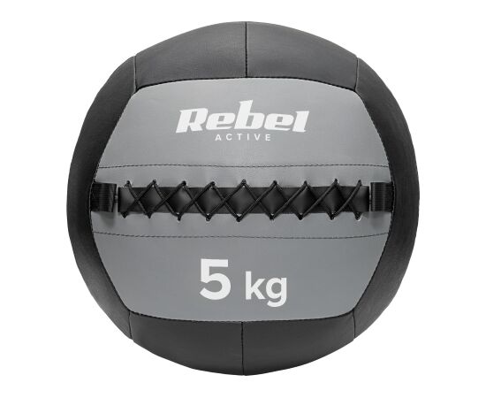 Medicīniskā bumba vingrošanai 5 kg REBEL ACTIVE Pildbumba 