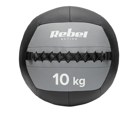 Medicīniskā bumba vingrošanai 10 kg REBEL ACTIVE Pildbumba 