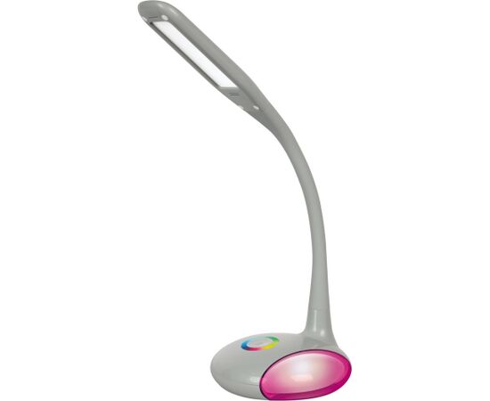 Activejet LED desk lamp VENUS GREY with RGB base Biroja galda lampas