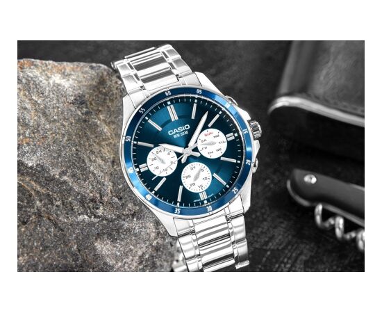 Vīriešu pulkstenis Casio MTP-1374D-2A3 (zd063h) + kastīte Rokas pulksteņi 
