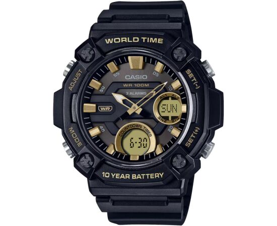 Pulkstenis CASIO vīriešu AEQ-120W-9A (53,3MM) Rokas pulksteņi 