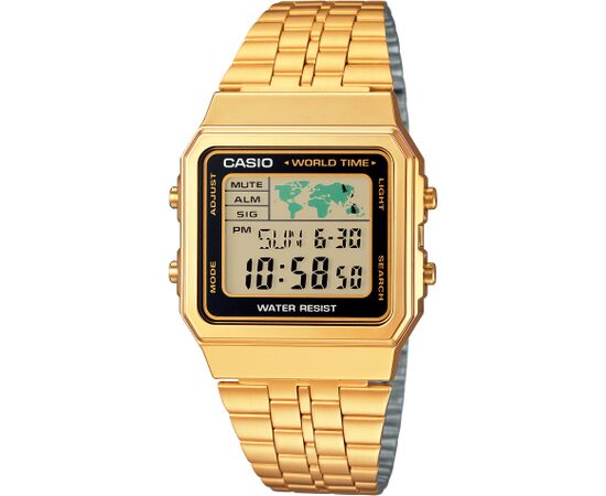 Pulkstenis CASIO Vīriešu A500WGA-1 (39MM) Rokas pulksteņi 
