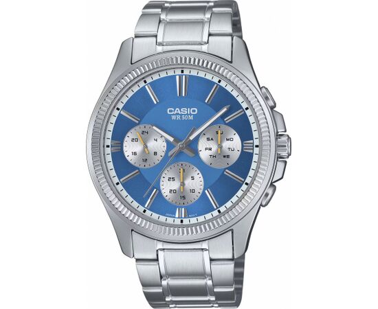 Zegarek męski Casio MTP-1375PD-2A2VEF srebrny Rokas pulksteņi 