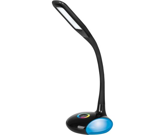 Activejet LED desk lamp VENUS BLACK with RGB base Biroja galda lampas