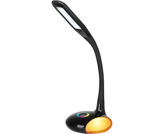 Activejet LED desk lamp VENUS BLACK with RGB base Biroja galda lampas