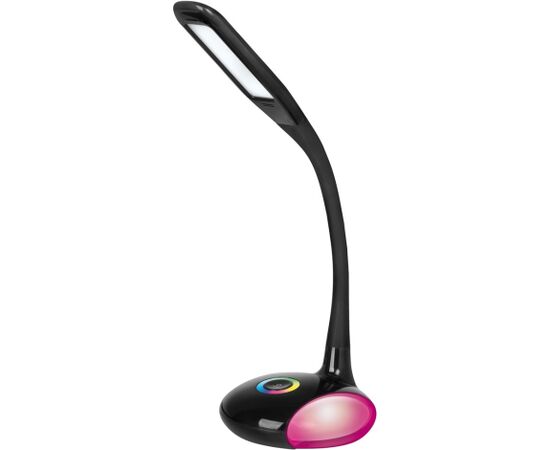 Activejet LED desk lamp VENUS BLACK with RGB base Biroja galda lampas