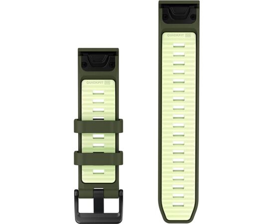 Garmin kellarihm QuickFit 22mm fenix 9 Pro, olive drab/citron Smart pūlksteņu aksesuāri