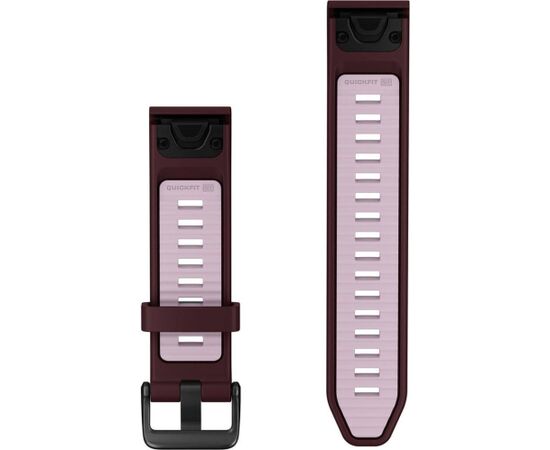 Garmin kellarihm QuickFit 20mm fenix 9 Pro, dark cherry/dust rose Smart-Watch aksesuāri