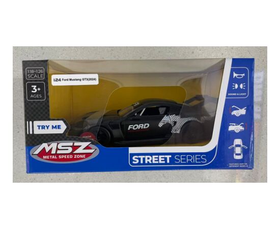 MSZ металлическая модель 2024 Ford Mustang GT3, масштаб 1:24 Машины и аксессуары