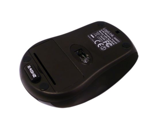 Logilink Maus optisch Funk 2.4 GHz wireless, Black, 2.4GH wireless mini mouse with autolink