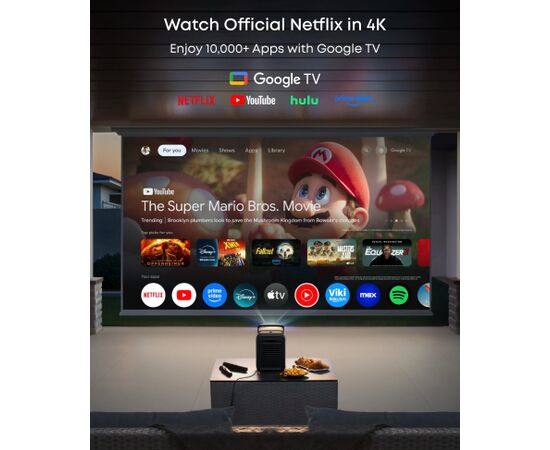Anker Nebula Laser Projector 4K UHD (3840 x 2160) 3500 ANSI lumens Black/Gray Проекторы