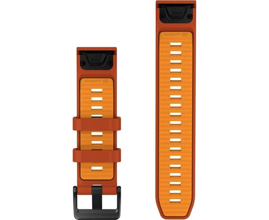 Garmin watch strap QuickFit 22mm fenix 9 Pro, autumn orange/spark orange Smart pūlksteņu aksesuāri