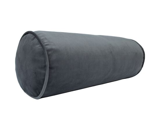 Рулонная подушка VELVET D18x50см, серая Декоративные подушки