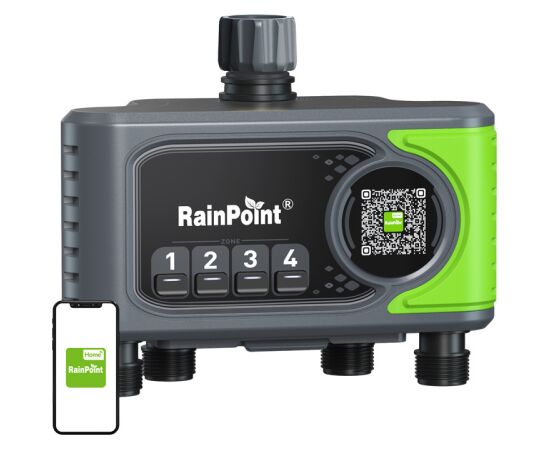 RainPoint WiFi 4-zone irrigation controller Новинки Для дома и сада 