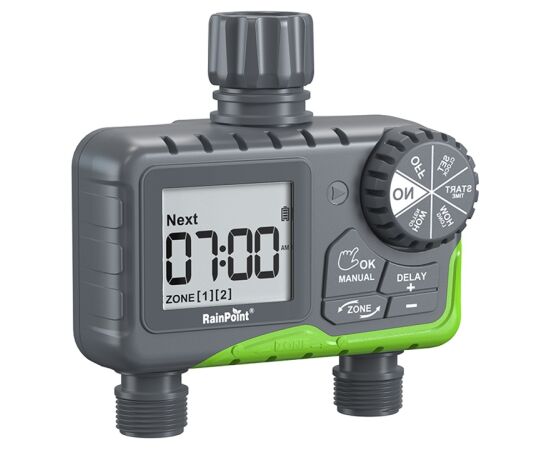 2-Zone Hose Timer Rainpoint ITV205 Jaunumi -Dārzam