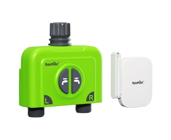 2-Zone Irrigation Controller with RainPoint WiFi Gateway Jaunumi -Dārzam