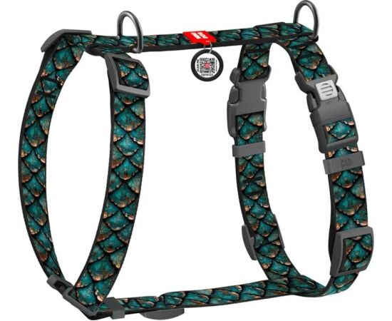 Waudog WAU DOG Szelki guard nylon M 20mm/46-60cm łuski (344-0179) Citas preces