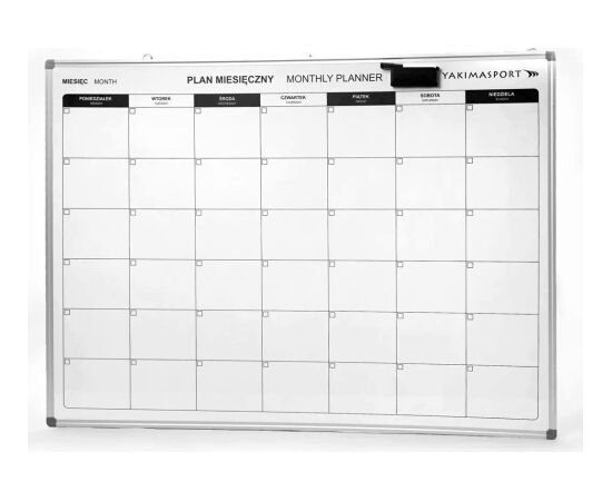 YakimaSport Tablica Plan Miesięczny 120 x 90 cm Белые доски