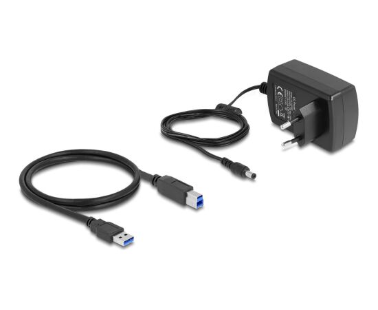 DeLOCK Dual docking station for 2 x SATA HDD / SSD (black, with clone function, card reader, USB-A) Usb HUB