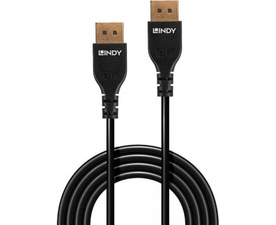Slim DisplayPort 1.4 Cable Lindy 0,5m Jaunumi - Datori