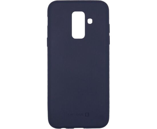 Evelatus Samsung  Galaxy A6 Plus 2018 Nano Silicone Case Soft Touch TPU Midnight Blue Neoriģinālie Maciņi