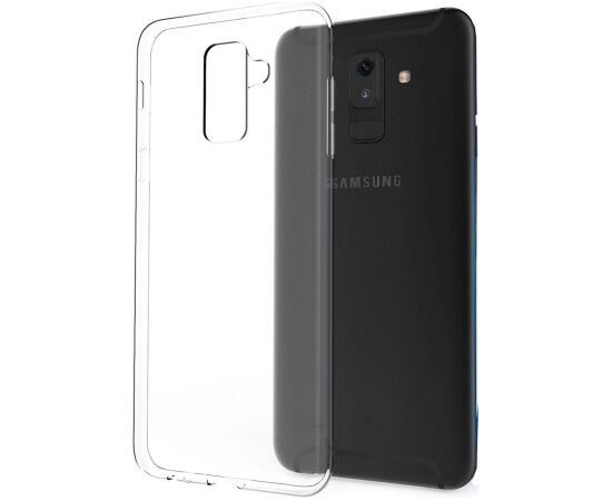 Evelatus Samsung  Galaxy A6 Plus 2018 Clear Silicone Case 1.5mm TPU Transparent Neoriģinālie Maciņi