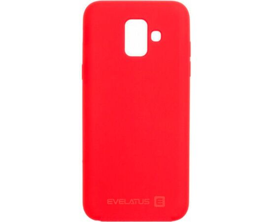 Evelatus Samsung  A6 2018 Nano Silicone Case Soft Touch TPU Red Neoriģinālie Maciņi