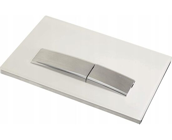 Geberit taustiņš Sigma50, 266x164 mm, balts/hroms Iebūvējamie rāmji