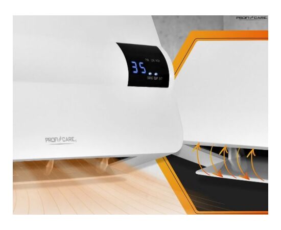 Wall ceramic fan heater Proficare Gaisa sildītāji