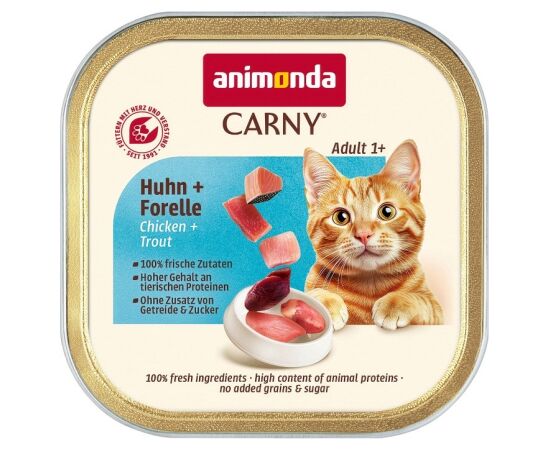 ANIMONDA CARNY karma dla kota Kurczak,pstrąg 85g Barība