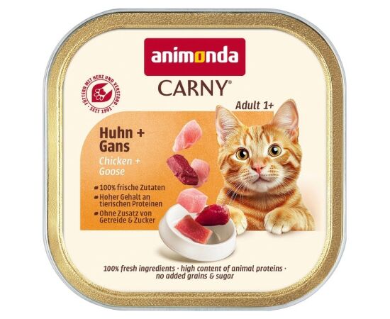ANIMONDA CARNY karma dla kota kurczak,gęś 85g Barība