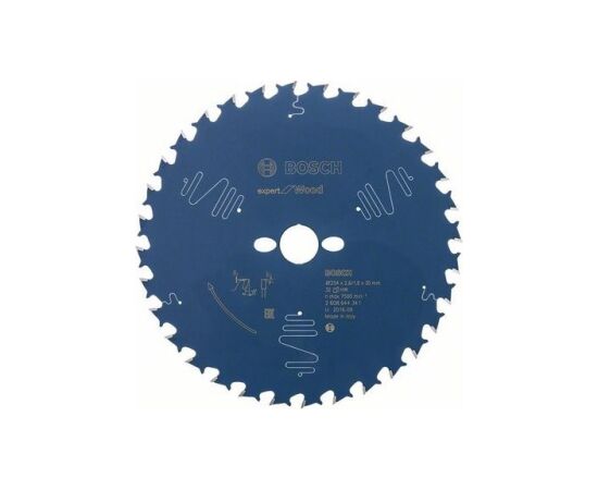 Griešanas disks kokam Bosch; 254x2,6x30,0 mm; Z32; -15° Zāģripas