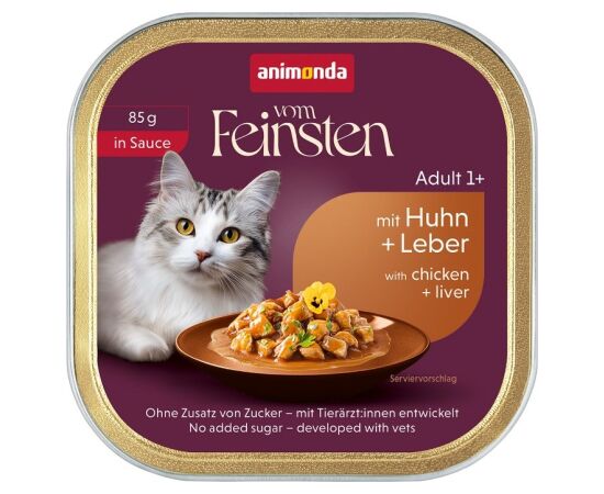 ANIMONDA VF Adult in Sauce with chicken + liver 85g Barība