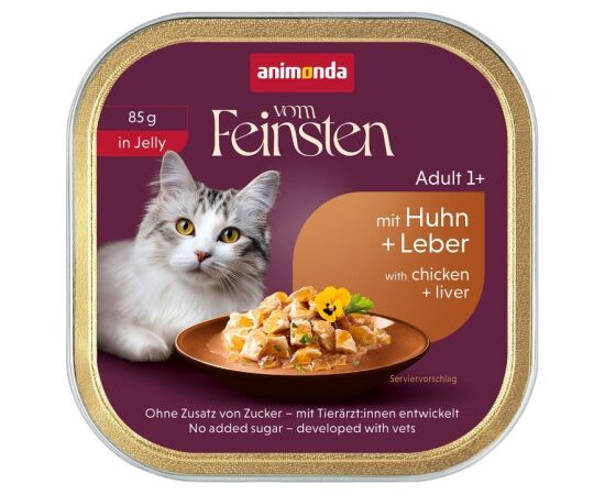 ANIMONDA VF Adult in Jelly with chicken + liver 85g Barība