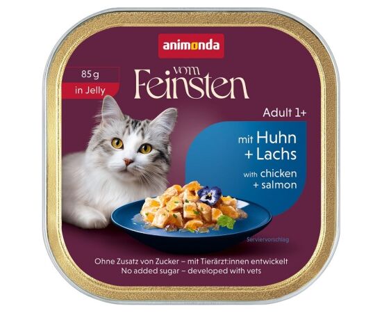 ANIMONDA VF Adult in Jelly with chicken + salmon 85g Barība