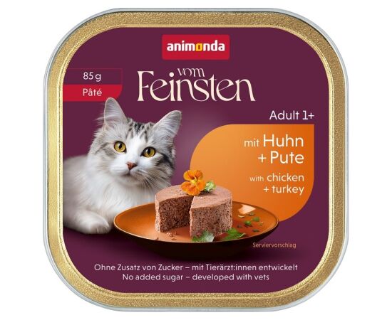 ANIMONDA VF Adult in Paté with chicken + turkey 85g Barība